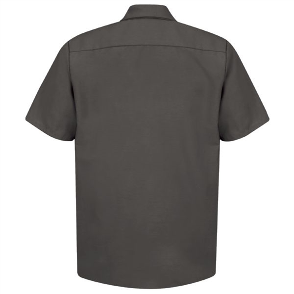 Workwear Outfitters Men's Short Sleeve Indust. Work Shirt Charcoal, XXL Long SP24CH-SSL-XXL
